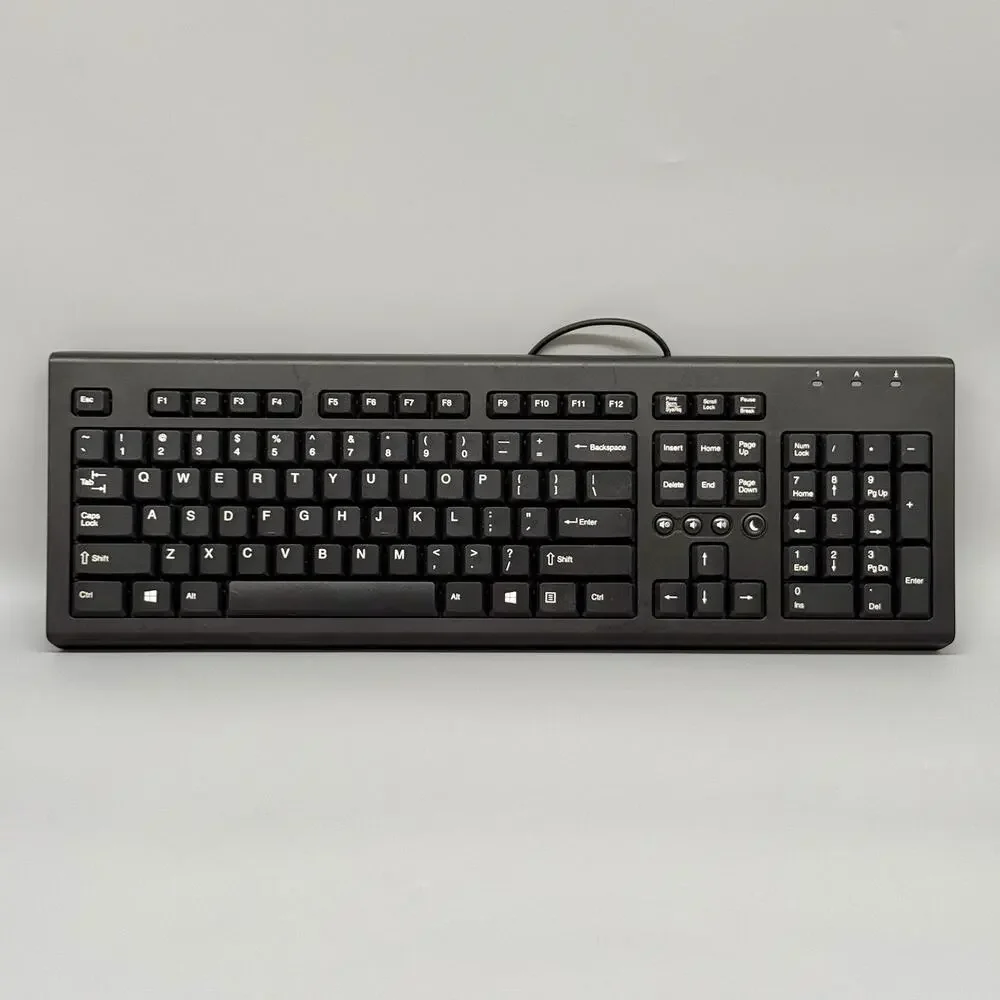 HP Black Computer Keyboard KU-1516 Wired USB Desktop QWERTY Tested